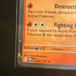 Flareon 013/131 Cosmos Holo Prismatic Evolutions Costco Mini Tin Exclusive Card - Image 5