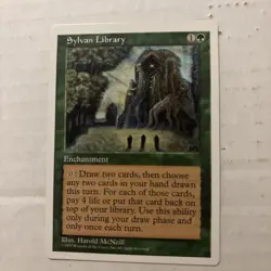 MTG Sylvan Library-Fifth Edition, NM - Image 1
