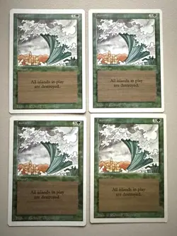 Tsunami 4er Set- MTG - REVISED (3rd) - ENGLISCH - ©1994 NM/M Uncommon - Image 1