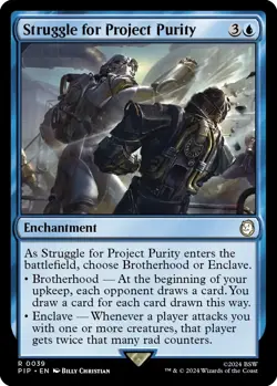 1x MTG Struggle for Project Purity - Universes Beyond: Fallout (PIP) #39 - Magic - Image 1