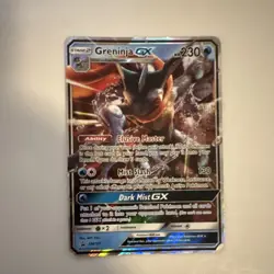Pokemon Greninja GX Promo Holo SM197 Sm 230 HP Stage 2 Pokemon TCG - Image 1