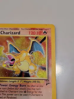 Pokemon TCG Charizard 4/130 Base Set 2 Unlimited Holo Rare LP 1999 - Image 5