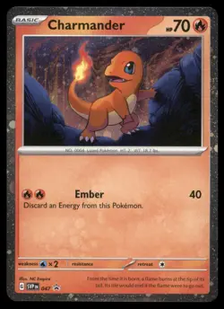 Charmander (Cosmos Holo) 047 Holofoil Scarlet & Violet Promo Pokemon Holo NM - Image 1