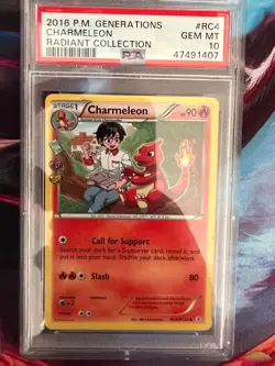 Pokemon 2016 XY Generations Radiant Collection Charmeleon #RC4 PSA 10 - Image 1