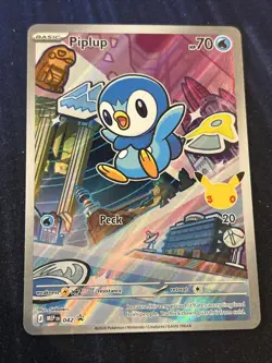 Piplup 2026 Pokemon MEP 042 Promo First Partner Illustration Rare NM - Image 1