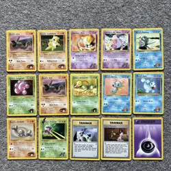 Pokemon TCG Gym Challenge Bundle 15 Cards Vintage No Duplicates - Image 1