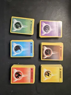 Vintage Base Set Energy Pokemon Cards Lot Of more than 50 - Image 1