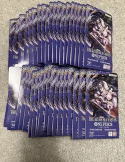 One Piece Op-14 Sleeved Booster Pack The Azure Sea’s Seven **LOT OF 40 PACKS** - Image 1
