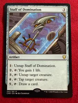 Staff of Domination CMR 343 - NM, MTG, Commander Legends - Image 1