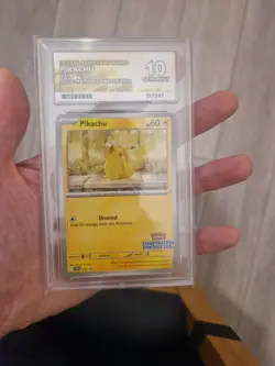 ACE 10 GEM MINT Pikachu Illustration Contest 2024 214 SVP214 Promo Pokemon Card - Image 1