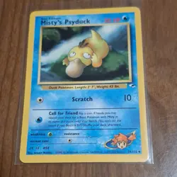 Misty's Psyduck Gym Heroes 54/132 Pokemon TCG Basic Card Stock - Image 1