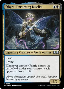 Obyra, Dreaming Duelist [Wilds of Eldraine] Lightly Played Foil - Image 2