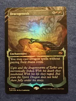 Dracogenesis (0402) (Showcase) Tarkir: Dragonstorm NM Foil MTG - Image 1