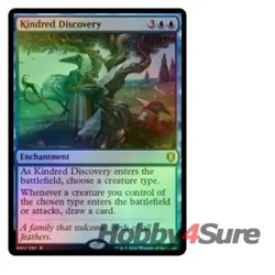 Foil Kindred Discovery M/NM MTG Commander Legends: Battle For Baldur's Gate - Image 1