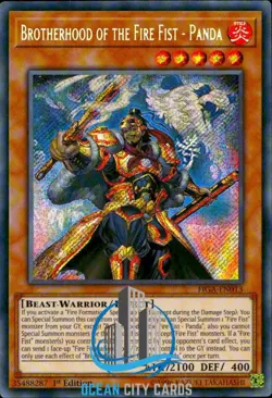 Yugioh Brotherhood of the Fire Fist - Panda FIGA-EN013 Secret 1st ed - Image 1