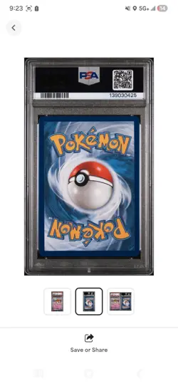 Pokemon TCG Alakazam 003 MEP Mega Evolution Promo Staff Holo PSA 9 - Image 2