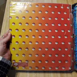 Vintage 1999 Pokemon Pikachu And Meowth Pokedex Binder Nintendo 3 Ring - Image 3