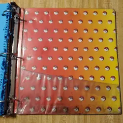 Vintage 1999 Pokemon Pikachu And Meowth Pokedex Binder Nintendo 3 Ring - Image 5