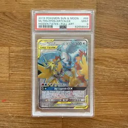 PSA 9 - Moltres & Zapdos & Articuno GX 66/68 - Hidden Fates - Pokemon TCG Mint - Image 1