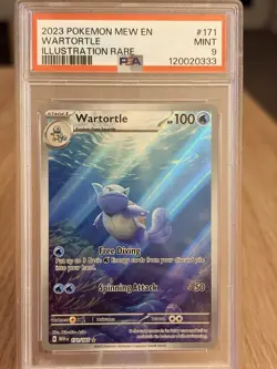 Wartortle 171/165 PSA 9 Mint | Illustration Rare | Pokemon 151 English - Image 1