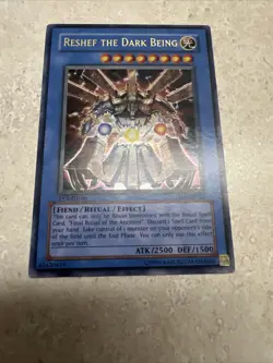 Yugioh Reshef The Dark Being TLM-EN033 1st Edition Ultra Rare Konami 2005 NM - Image 1