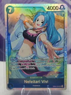 One Piece TCG Nefeltari Vivi EB04-025 The Azure Sea's Seven Foil - Image 1