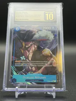 Dracule Mihawk SR Alternate Art OP09-048 Emperors One Piece CGC 10 Pristine - Image 1