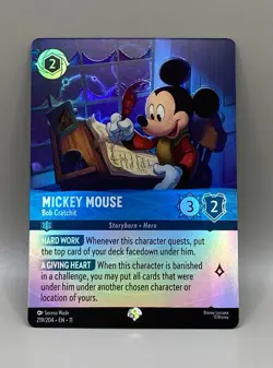Mickey Mouse - Bob Cratchit (Epic) - 219/204 Holofoil Disney Lorcana - Image 1