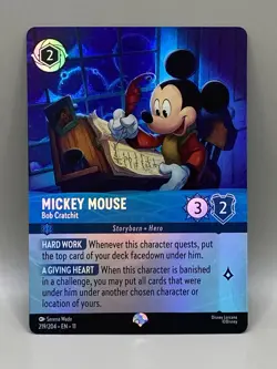 Mickey Mouse - Bob Cratchit (Epic) - 219/204 Holofoil Disney Lorcana - Image 2