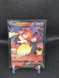 Pokemon TCG Lance's Charizard v SWSH133 Promo Card Near Mint Condition - Image 1