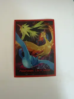 1x Zapdos, Moltres E Articuno X Pokemon Center Card Sleeve Shield Protector 2025 - Image 1
