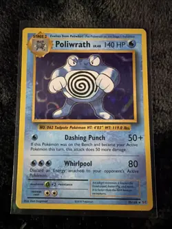Poliwrath Holo Rare Pokemon TCG XY Evolutions Card 25/108 Foil LP Condition - Image 1