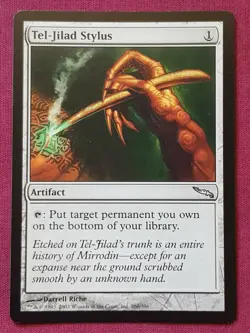 Magic The Gathering MIRRODIN TEL-JILAD STYLUS artifact card MTG - Image 1