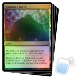 FOIL COMMAND TOWER X4 Commander Legends: Battle For Baldur's Gate Magic MTG CARD - Image 1