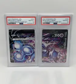 PSA 10 SET Mewtwo V-UNION 005 006 007 008 Sequential Special Card Set Japanese - Image 4