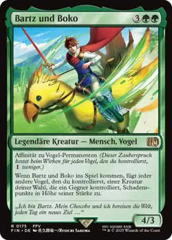 MTG Magic the Gathering Bartz und Boko FINAL FANTASY 175 rare Foil - Image 1