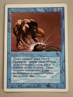 Unsummon 3x + Unstable Mutation 1x - MTG - REVISED (3rd) - ENGL. - ©1994 M/NM - Image 2