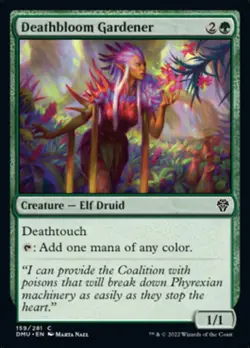 Deathbloom Gardener [Dominaria United] Lightly Played Foil - Image 1