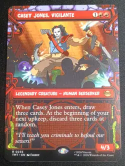 MTG TMNT - Casey Jones, Vigilante - Showcase Rare - Image 1