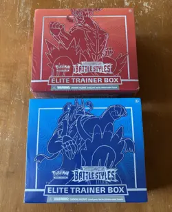 Pokemon TCG Sword & Shield Battle Styles Elite Trainer Box ETB Set of 2 - Image 1