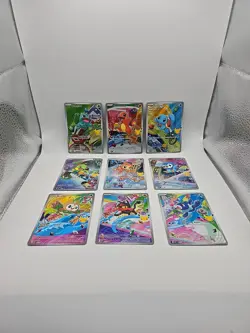 Pokemon 2026 First Partner Illustration Collection Series 1 Promos Set 9 Cards - Image 1