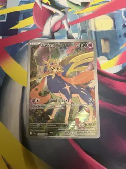 Pokemon TCG Zacian 100/094 Phantasmal Flames Illustration Rare NM Condition - Image 1