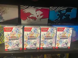LOT OF FOUR (4) Pokemon TCG: Prismatic Evolutions Booster Bundle New and Sealed - Image 1