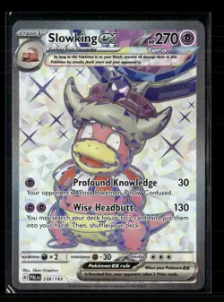 Pokemon 2023 Paldea Evolved Slowking EX SAR #238/193 - Image 1