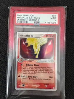 2004 pokemon ninetales ex # 96 hidden legends PSA 9 - Image 1
