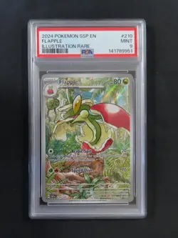 Flapple #210 SSP EN-Surging Sparks Illustration Rare PSA 9 2024 POKEMON - Image 2