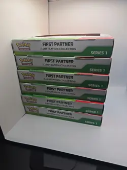 Pokemon TCG First Partner Illustration Collection (Series 1) Lot Of 6 Sealed - Image 2