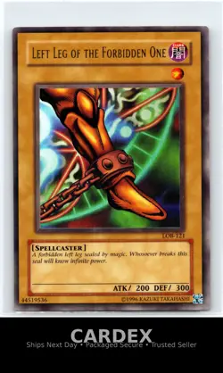 The Legend of Blue Eyes White Dragon #LOB-121 Left Leg of the Forbidden One - Image 1