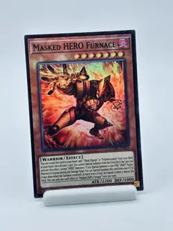 Yu-Gi-Oh! Masked Hero Furnace MZMU-EN015 Super Rare 1st Ed. - Image 1