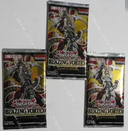 YUGIOH! BLAZING VORTEX BOOSTER (X3) 1st EDITION - FREE UK P&P - Image 1